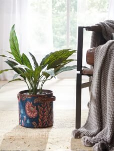 Recycled Polyester and Vegan Leather Planter