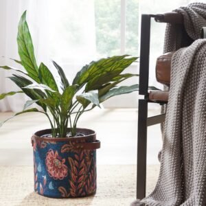 Recycled Polyester and Vegan Leather Planter